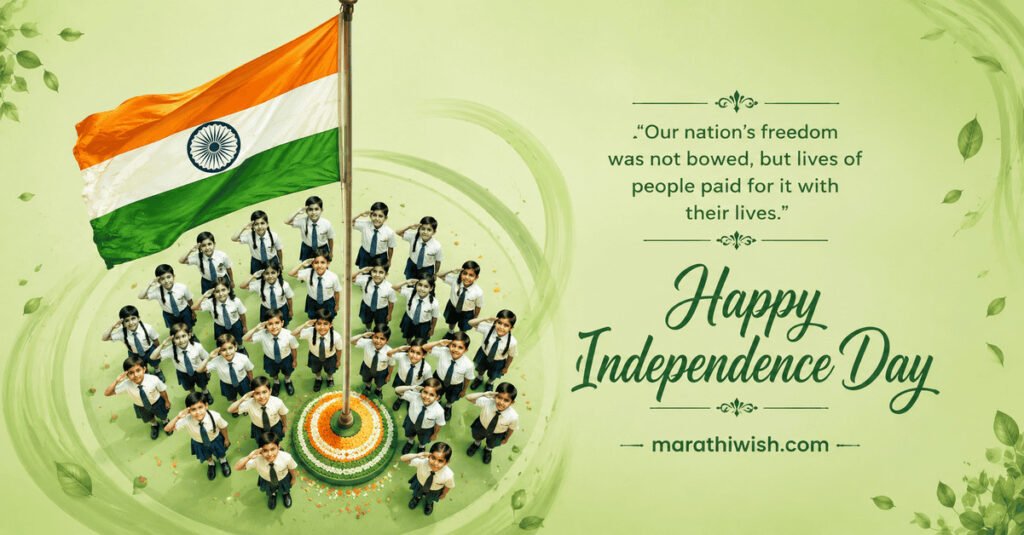 15 August Wishes in Marathi
