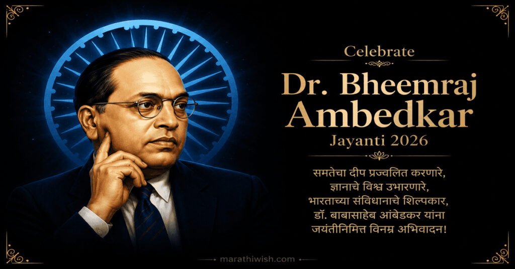Ambedkar Jayanti Wishes in Marathi Short