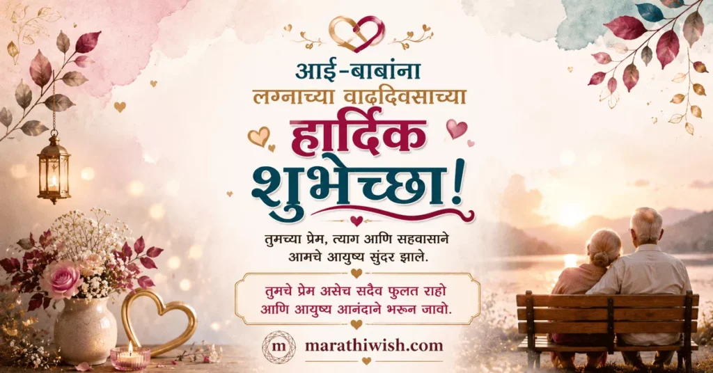 Best Anniversary Wishes for Mom Dad in Marathi