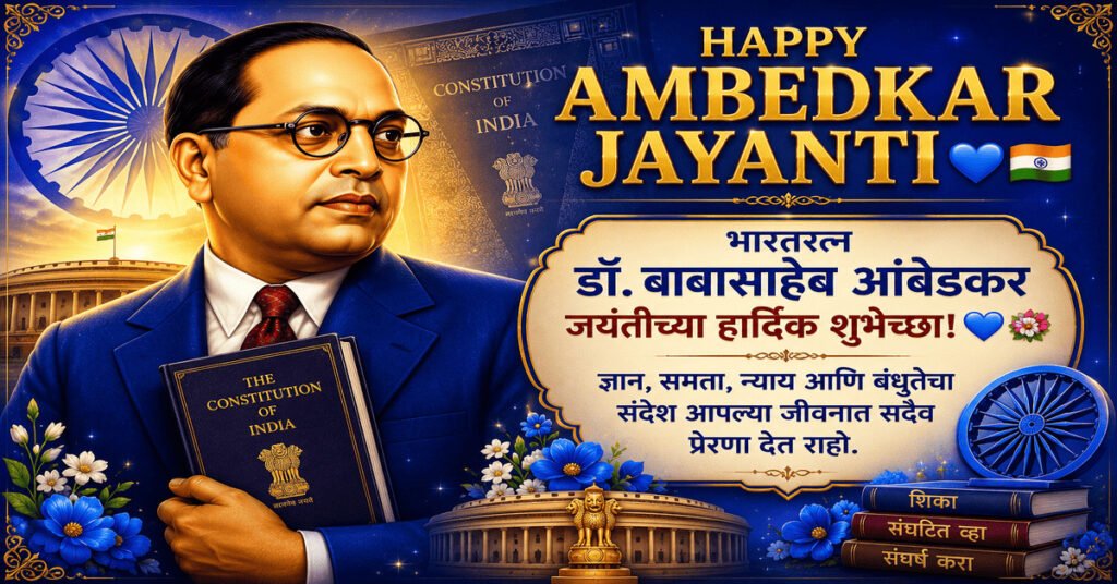 Bhimrao Ambedkar Jayanti Wishes in Marathi