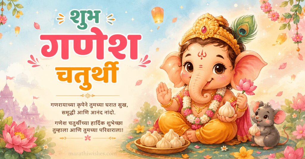 Ganesh Chaturthi Wishes in Marathi Text