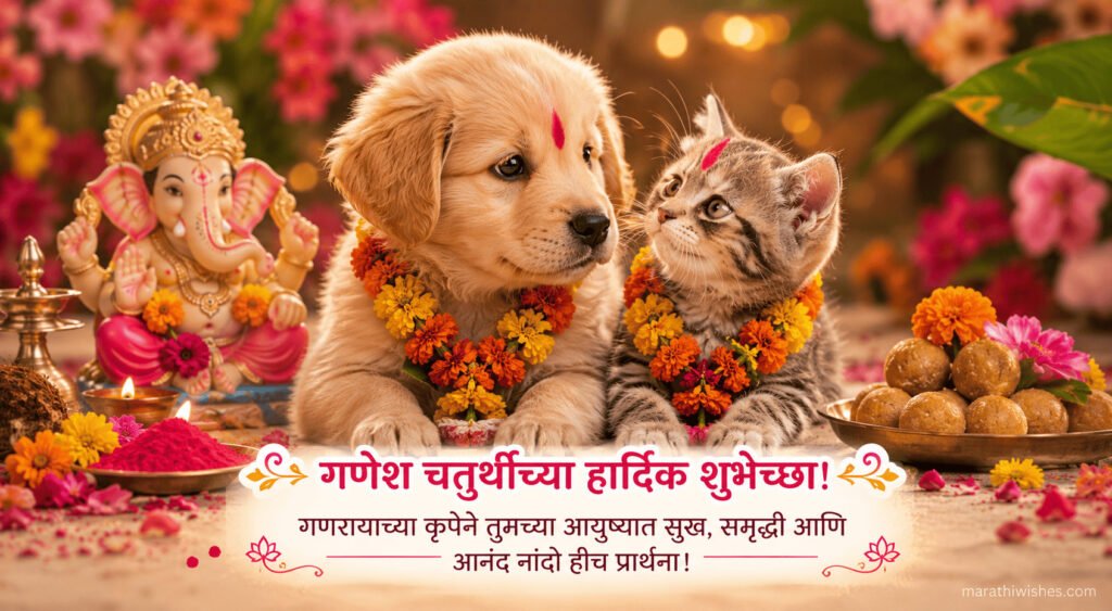 Ganesh Chaturthi Wishes in Marathi for Wife