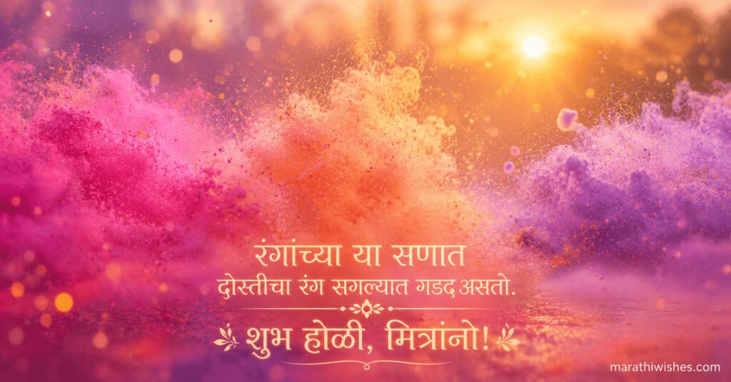 Happy Holi Wishes in Marathi