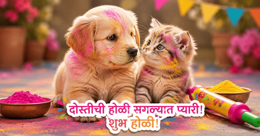 Holi Wishes in Marathi Short
