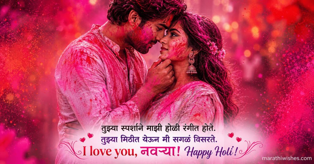 Holi Wishes in Marathi for Husband