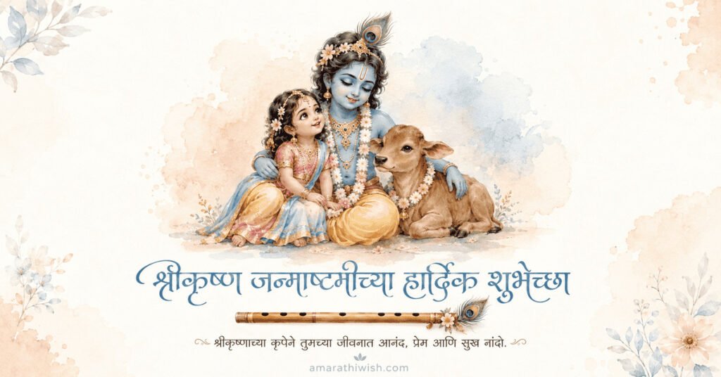 Janmashtami Wishes in Marathi for Family