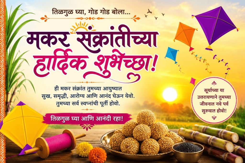 Makar Sankranti Wishes in Marathi Text