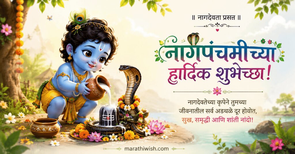 Nag Panchami Devotional Wishes in Marathi