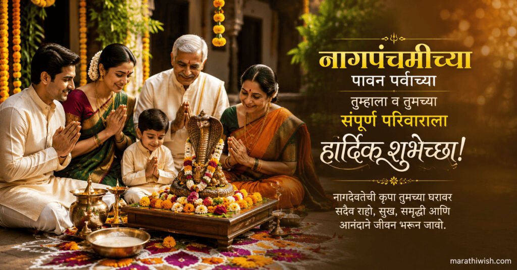 Nag Panchami Wishes in Marathi for Family