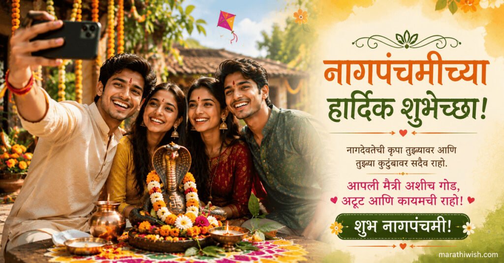 Nag Panchami Wishes in Marathi for Friends