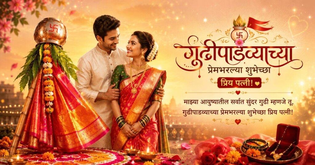 Padwa Wishes in Marathi for Husband
