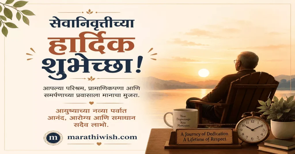 Retirement Wishes for Friend in Marathi