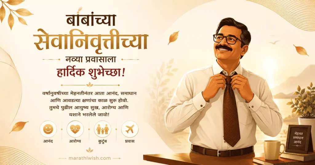 Retirement Wishes in Marathi Text & SMS