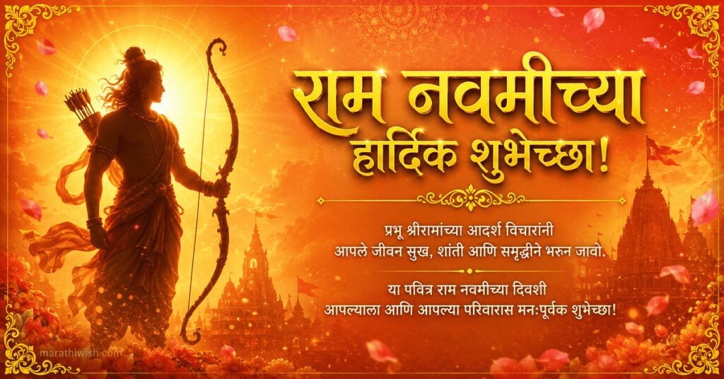 Shri Ram Navami Chya Hardik Shubhechha in Marathi