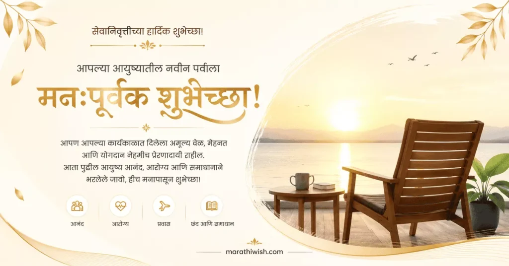 Teacher Retirement Wishes in Marathi