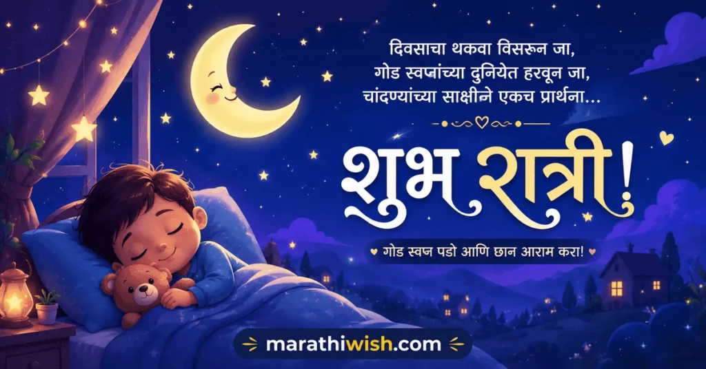 Good Night Wishes in Marathi with Images