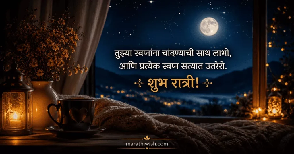 Short Good Night Wishes in Marathi