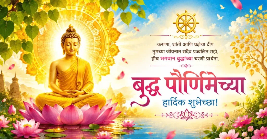 Buddha Purnima Wishes in Marathi Images