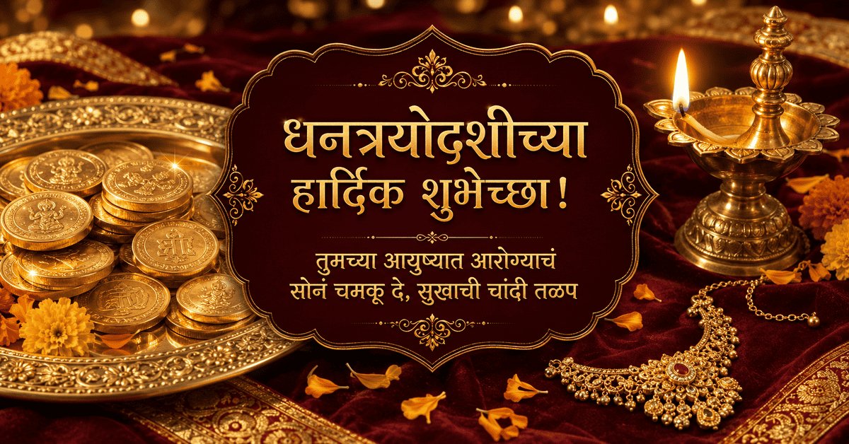 Dhanteras Wishes in Marathi