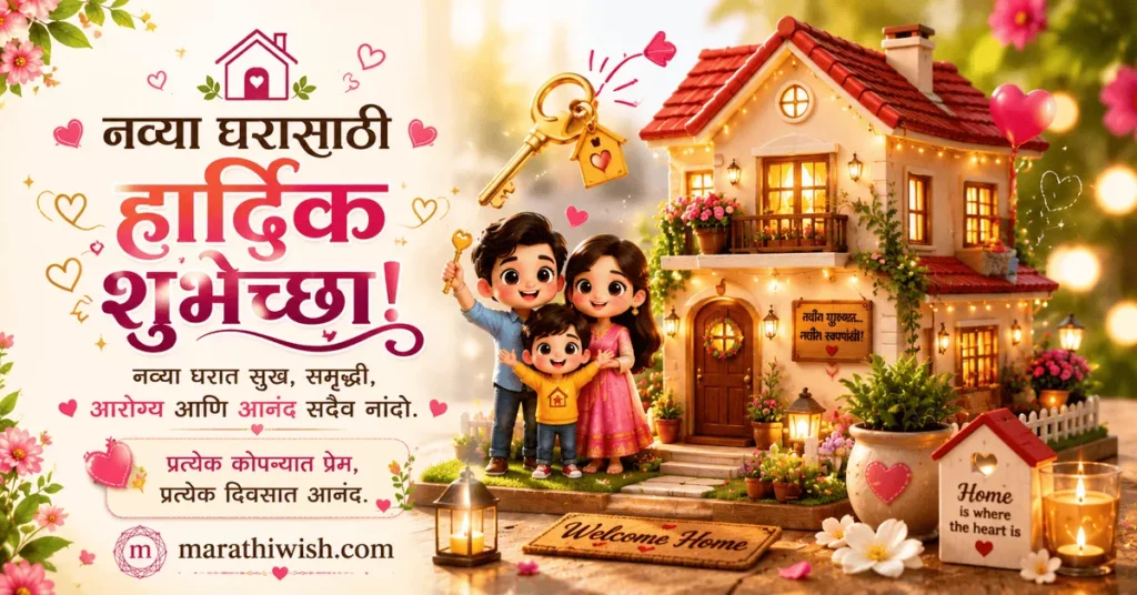 Griha Pravesh Wishes in Marathi