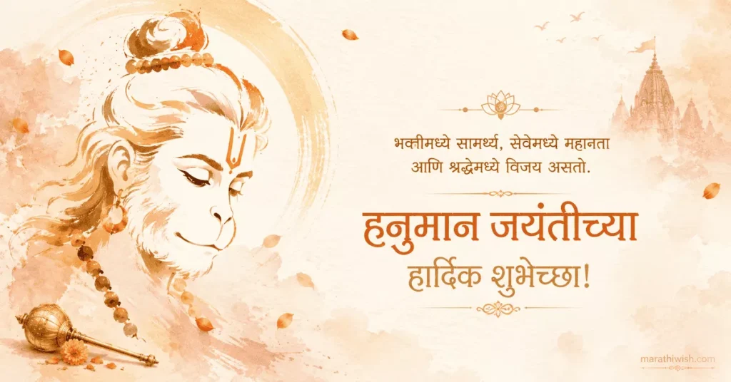 Hanuman Jayanti Best Wishes in Marathi