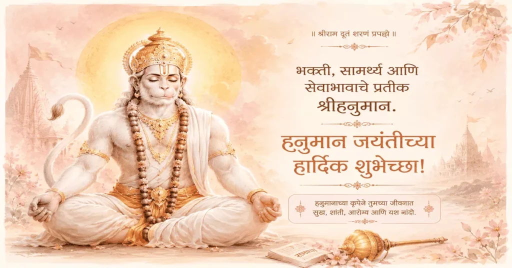 Hanuman Jayanti Shubhechha in Marathi