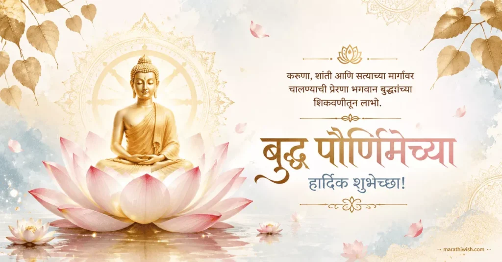Happy Buddha Purnima Wishes in Marathi