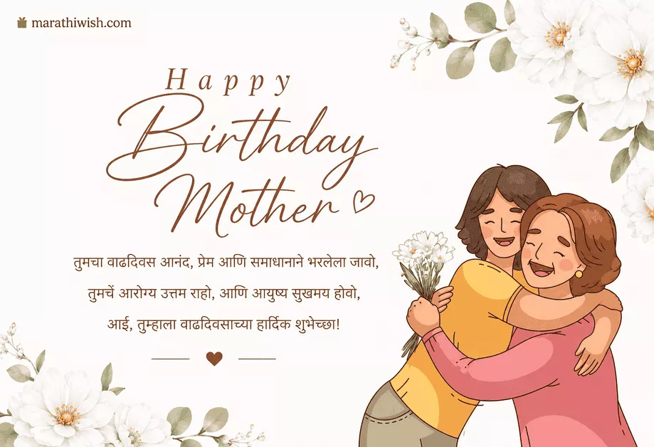 Aai Birthday Wishes in Marathi