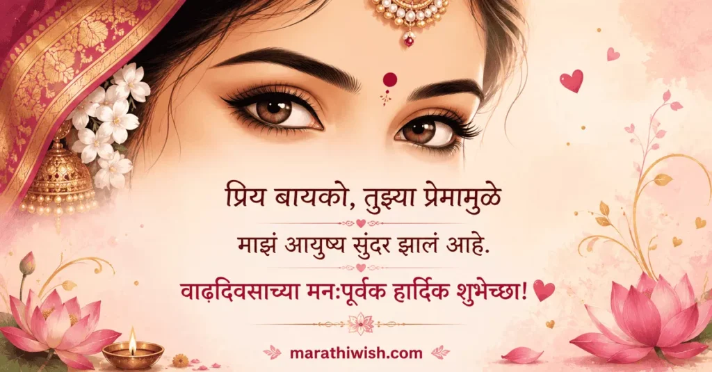 Birthday Wishes to Husband From Wife in Marathi