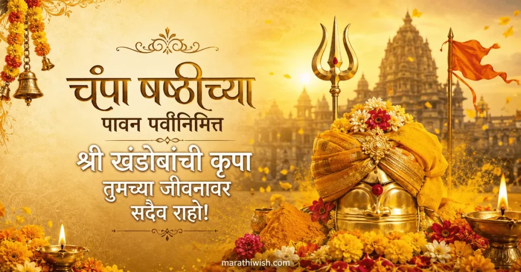 Champa Shashti Wishes in Marathi Text