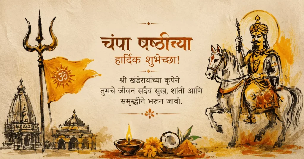 Champa Shashti Wishes with Images in Marathi