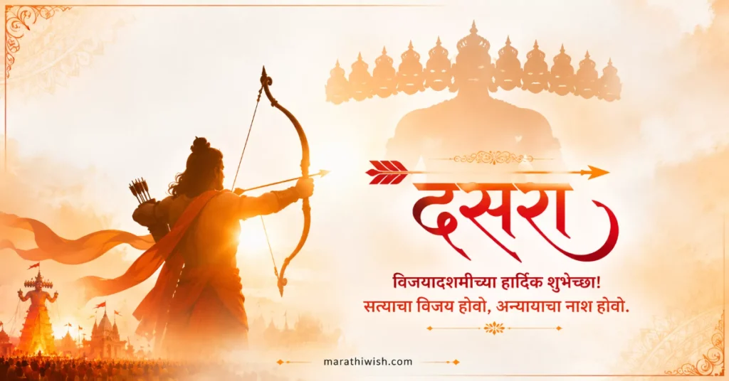 Dasara Ani Vijayadashami Wishes in Marathi