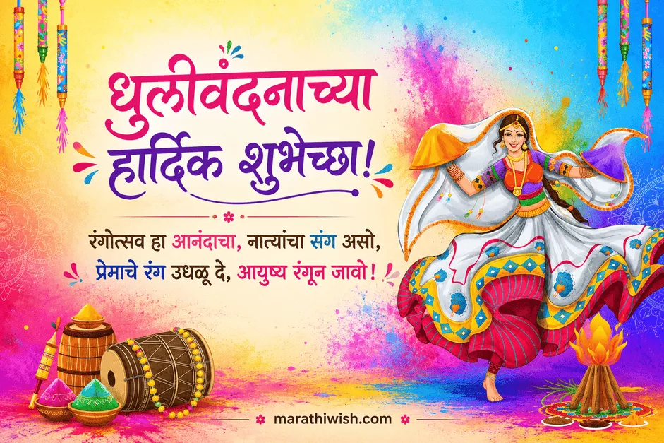 Dhulivandan Wishes in Marathi Images