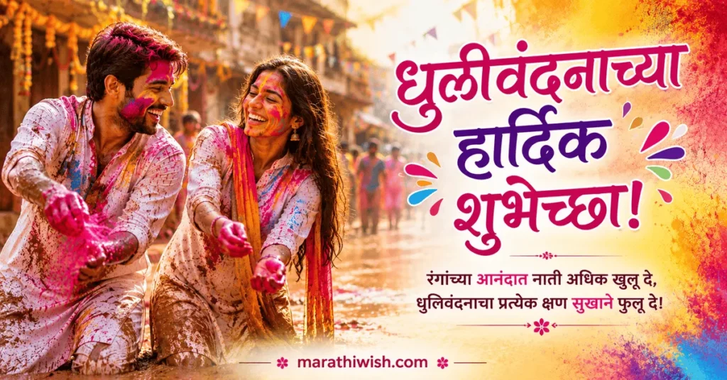 Dhulivandan Wishes in Marathi for Husband