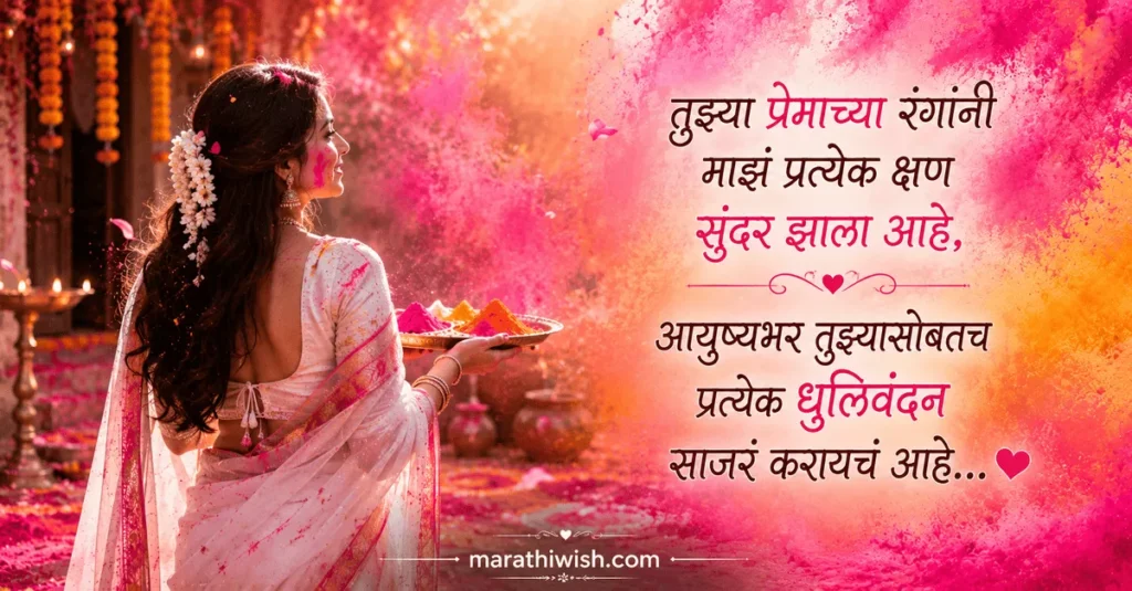 Dhulivandan Wishes in Marathi for Love