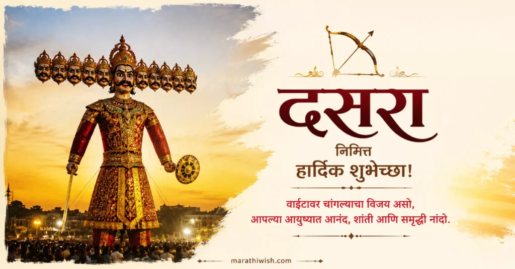 Dussehra Wishes in Marathi for Husband