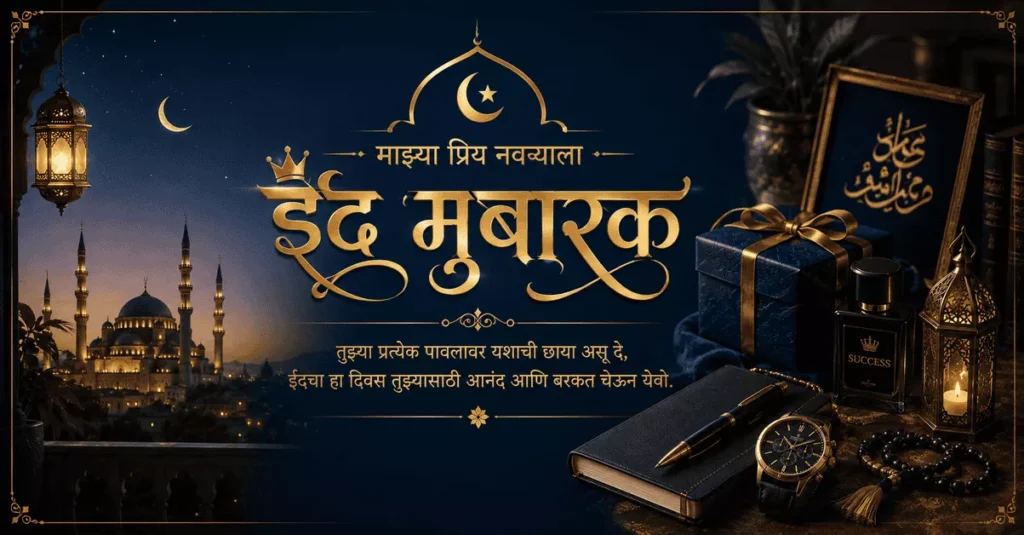 Eid Mubarak Wishes with Images in Marathi