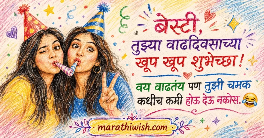 Funny Birthday Wishes in Marathi for Friend