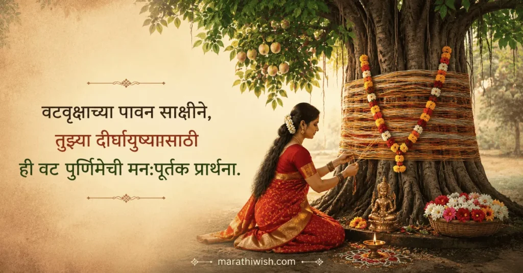 Happy Vat Purnima Wishes in Marathi