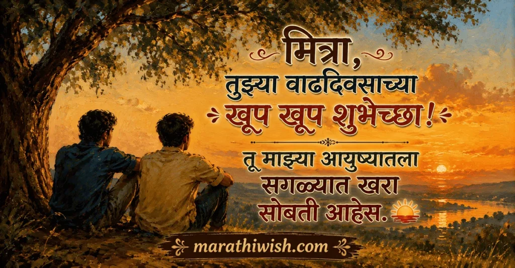 Heart Touching Birthday Wishes for Friend in Marathi