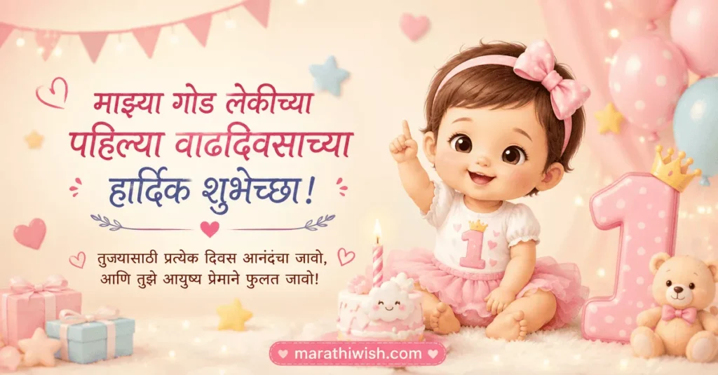 Heart Touching Birthday Wishes in Marathi for Daughter