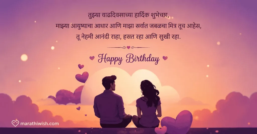 Hubby Birthday Wishes in Marathi Text