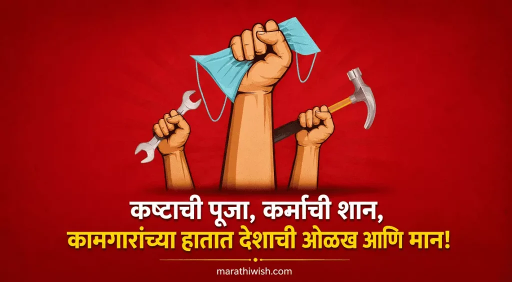 Kamgar Din Wishes in Marathi Images