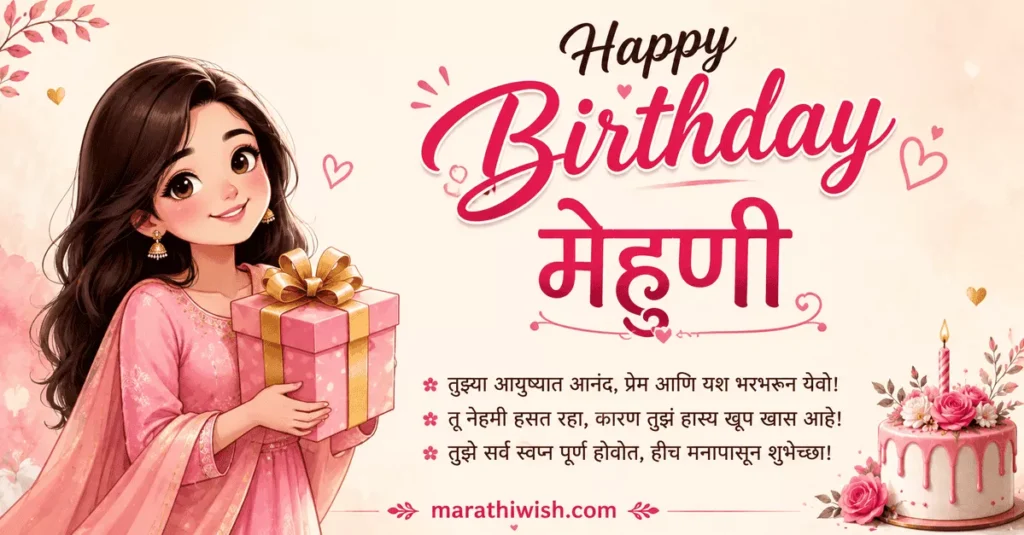 Mehuni Birthday Wishes in Marathi