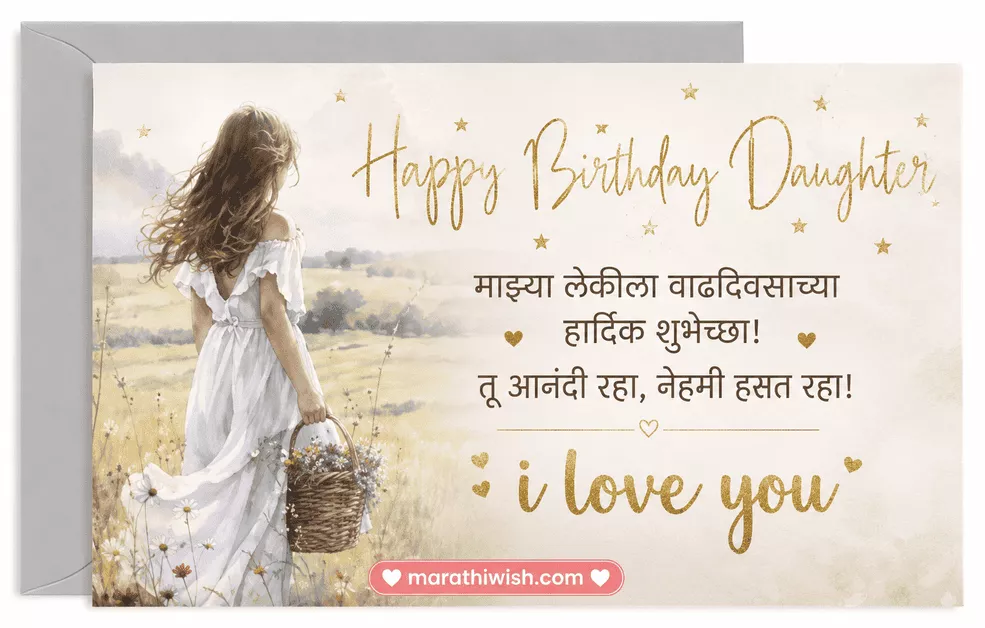 Princess Birthday Wishes in Marathi