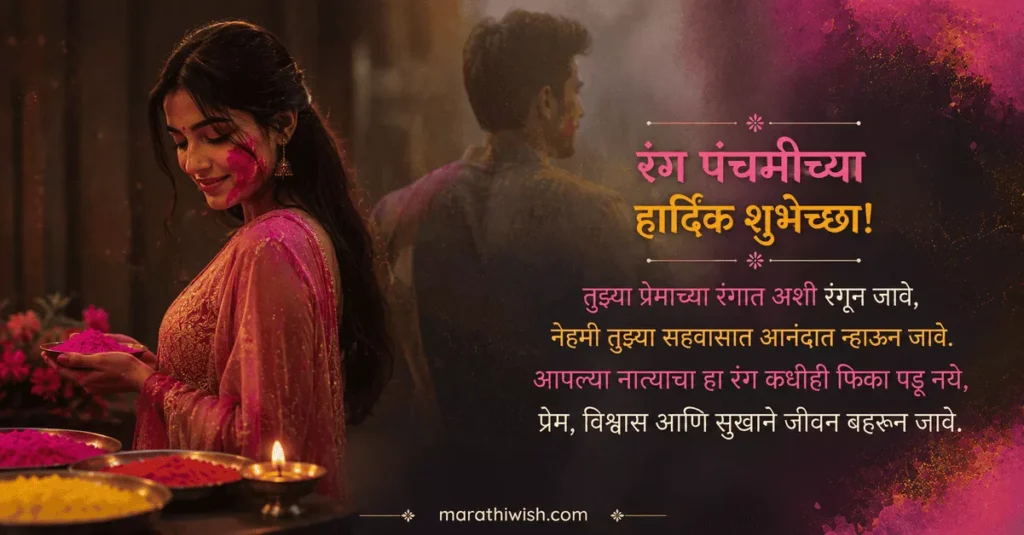 Rang Panchami Wishes for Husband in Marathi