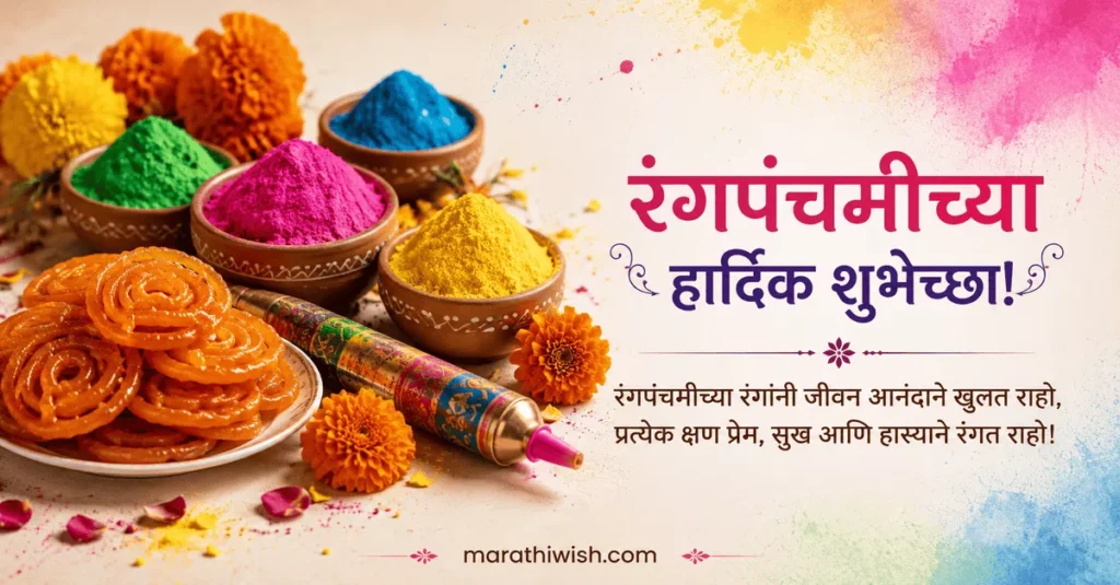 Rang Panchami Wishes in Marathi Text