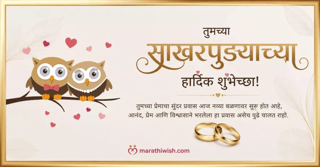 Sakhar Puda Wishes in Marathi (Traditional Engagement)