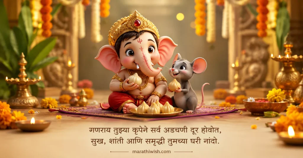 Sankashti Chaturthi Shubhechha & Status in Marathi