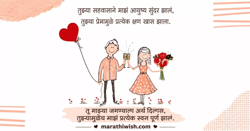 Short Birthday Wishes for Wife in Marathi